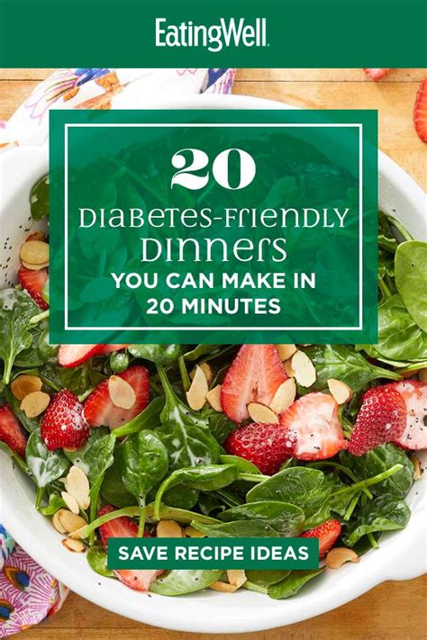 With that said, you still want your food to taste beyond amazing and be easy to prepare. 20 Healthy Diabetes-Friendly Dinners You Can Make in 20 ...