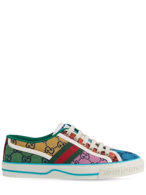 Gucci Tennis 1977 Gg Multicolour Sneakers In Yellow Lyst