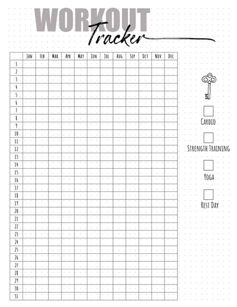 Fitness Tracker Printable Customize And Print