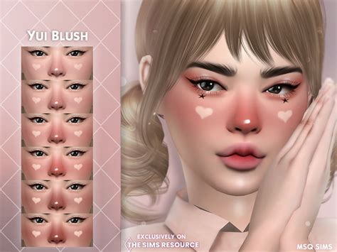 Yui Blush By Msqsims At Tsr Sims 4 Updates
