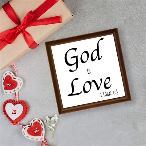 God Is Love Valentines Day Sign Etsy
