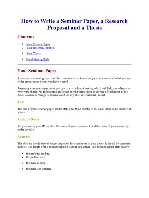 Check spelling or type a new query. How to Write a Seminar Paper | Ozone Depletion | Thesis