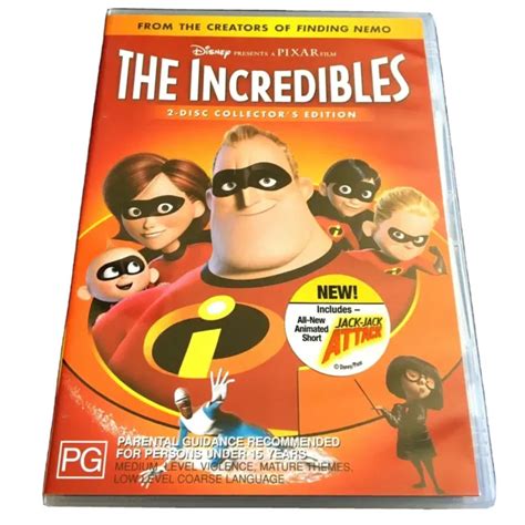 2003 Disney The Incredibles 2 Disc Collectors Edition Dvd Pg R4 Movie