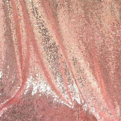 Rose Gold Sequin Fabric Glitz Full Sequins Fabric For Dress Etsy
