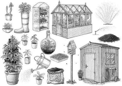 118669 Best Garden Line Drawing Images Stock Photos And Vectors Adobe