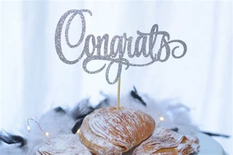 Congrats Cake Topper Perfect For Graduation New Job Engagement Party