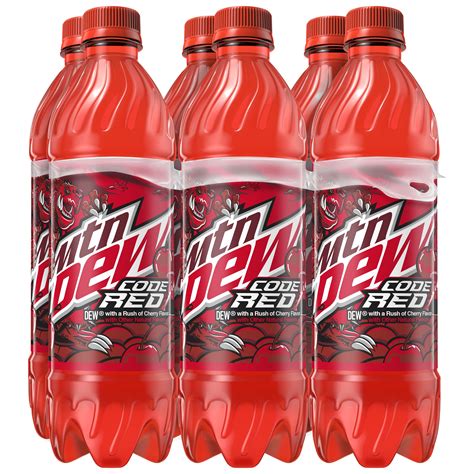 Mountain Dew Code Red Dew With A Rush Of Cherry Flavor SmartLabel