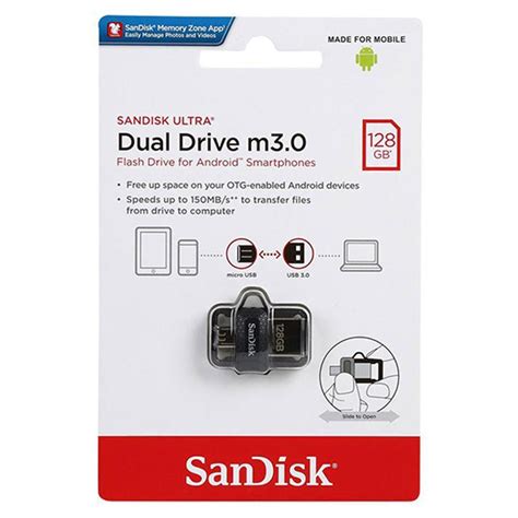 Unidad Flash Sandisk Ultra Dual Drive M30 Sddd3 128g G46 128gb