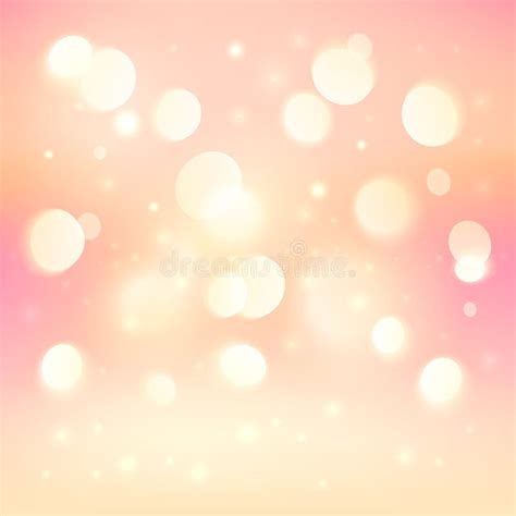 Pink Bokeh Light Effect Shining Background Stock Vector Illustration