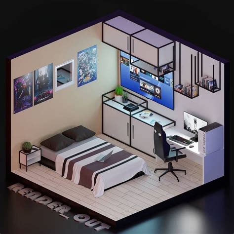 Insane 3d Room Made By Renderout 👌🏻 Rooms Are Mad Tups 3d