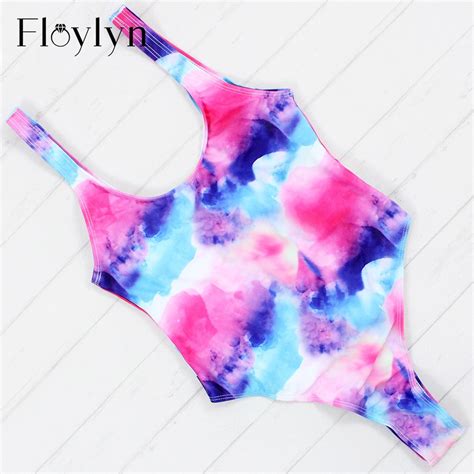 Floylyn One Piece Swimsuit Swimwear Swimming Suit For Women 2018 Bathing Suit Vintage Beach Push
