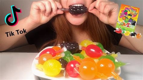 Asmr First Time Trying Viral Tiktok Jelly Fruit Candy Youtube