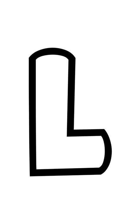A Black And White Photo Of The Letter L