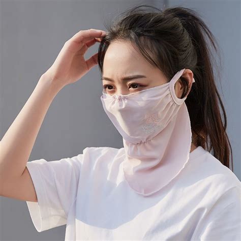 New Summer Spring Breathable Women Neck Protection Face Mask Sun Protective Shade Anti Dust Mask