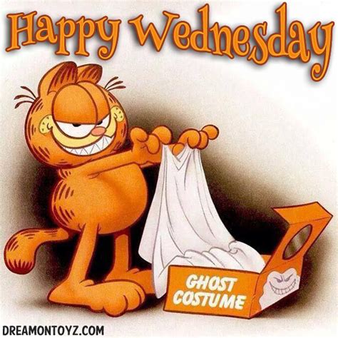 Cartoon Wednesday Greeting Halloween Cartoons Garfield Cartoon