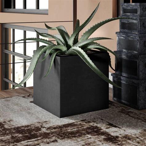 Hsu Square Fiberglass Planter Box Allmodern Fiberglass Planters