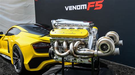 Hennessey Reveals 1600 Hp 1193 Kw 76 Litre V8 Engine For The Venom F5