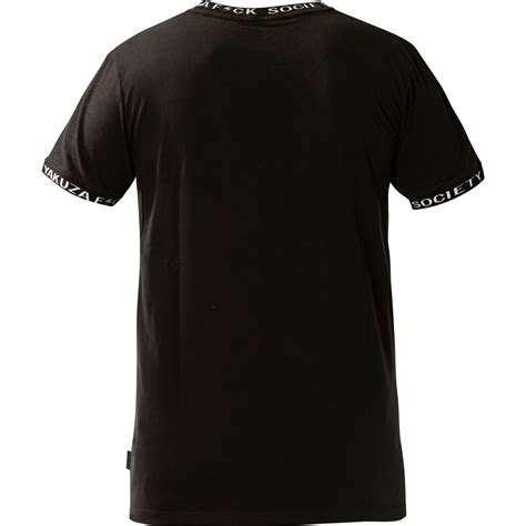 Yakuza Roots T Shirt Tsb 17078 In Black With Logo Lettering