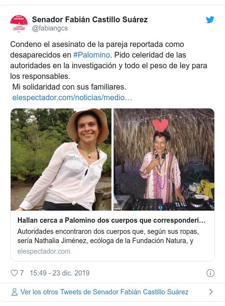 Natalia Y Rodrigo El Asesinato De La Pareja De Ecologistas Colombianos