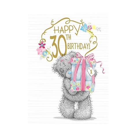 Search, discover and share your favorite happy 30th birthday gifs. Happy 30th Birthday Me to You Bear Birthday Card (A01SS540 ...