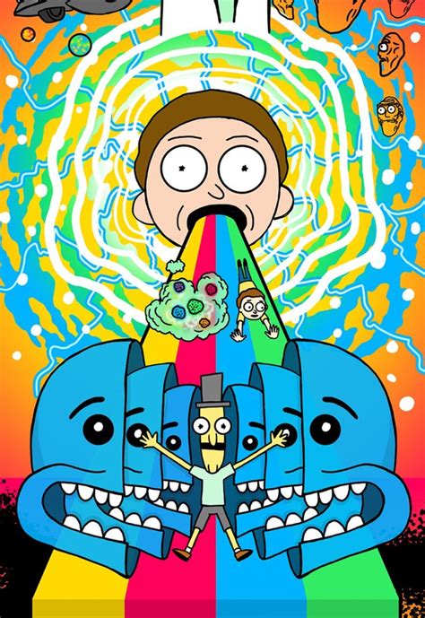 Psychedelic Dope Rick And Morty Wallpaper Supreme Rick And Morty
