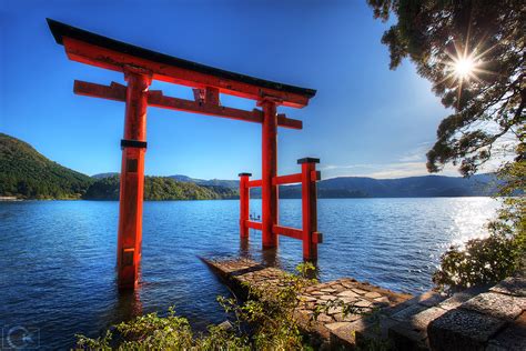 The Gate Of The Hakone Shrine The Torii Of The Hakone Shri Flickr