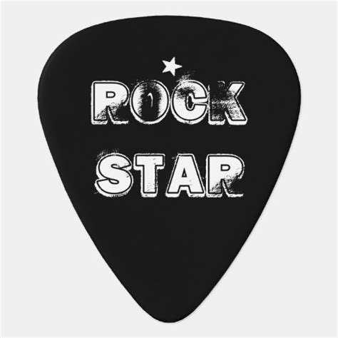 Rock Star Guitar Pick Zazzle