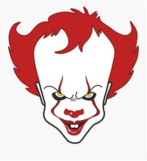 Clip Art Drawing A Clown Face Pennywise Clipart Free Transparent