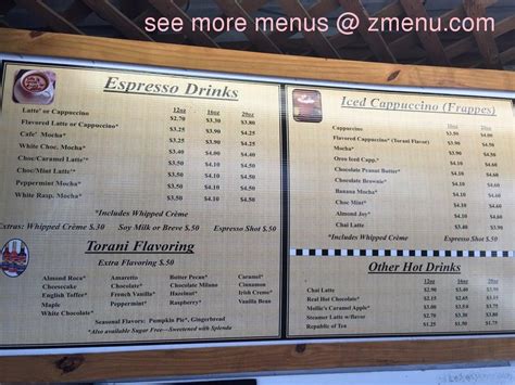 View the entire the coffee bean menu, complete with prices, photos, & reviews of menu items like chocolate, hot chocolate, and 100 there, the coffee beans are washed, and then soaked up to 72 hours in fermentation tanks. Online Menu of The Coffee Bean Restaurant, Montgomery ...