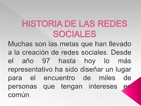 Historia De Las Redes Sociales