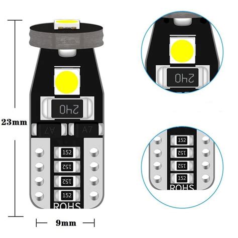 Set X Becuri Auto Led Smd Canbus W Emag Ro