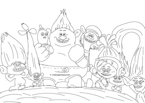 Trolls World Tours Coloring Page Printable - vrogue.co