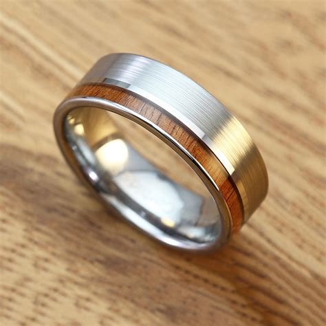 Since you have about a dozen coats to do, you can do more than one with each grit, stopping when you like what you see. Matte Finish Tungsten Carbide + Hawaiian Koa Wood Ring ...