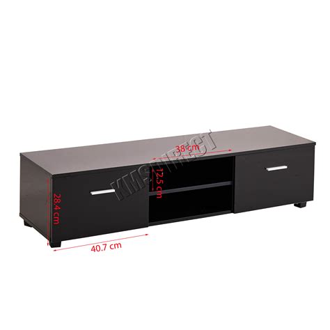 Just like any material, mdf has its place in the mill work process. FoxHunter High Gloss MDF TV Cabinet Unit Stand White Home ...