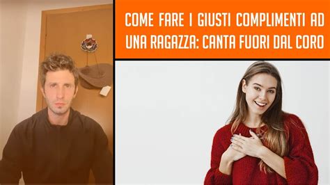 Usando le frasi giuste tutti amiamo essere apprezzati, perciò utilizzare la frase giusta ti aiuterà a fare breccia nel cuore del ragazzo che ti piace. Come fare i giusti complimenti ad una ragazza? Canta fuori ...