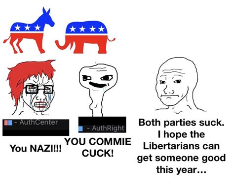 Why Libertarian Partywhy Must You Be So Dumb Rpoliticalcompassmemes