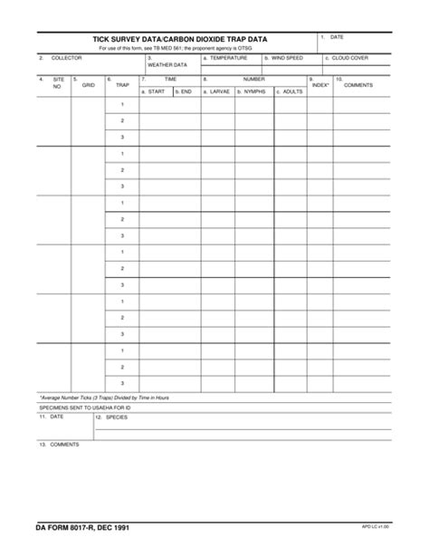 Da Form 8017 R Fill Out Sign Online And Download Fillable Pdf
