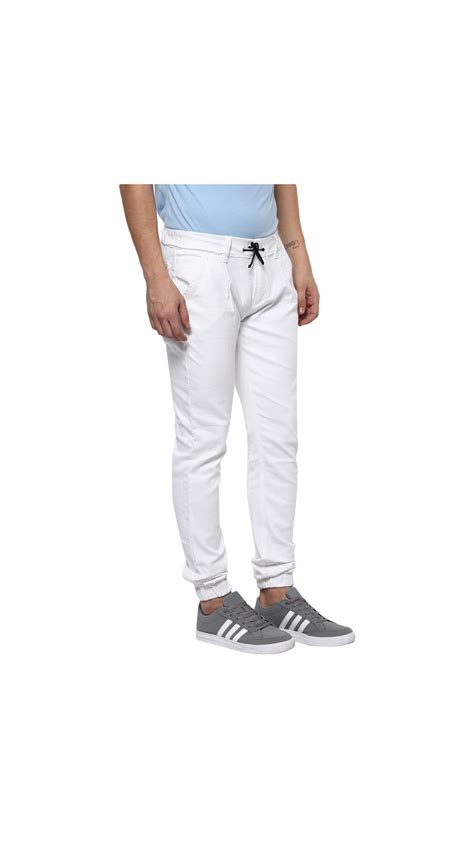 Buy Urbano Fashion Mens Stretchable Slim Fit White Jeans Online ₹859