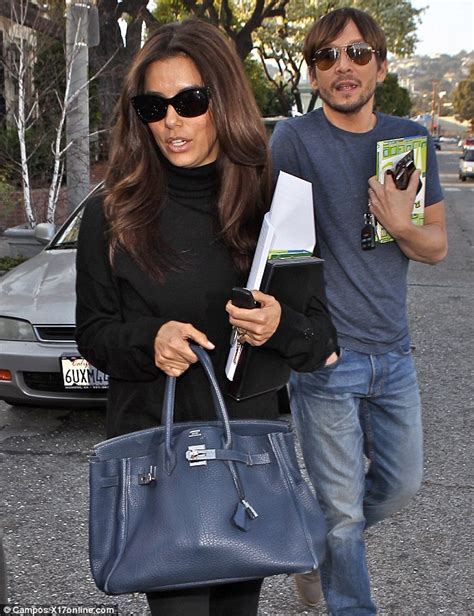 Eva Longoria Steps Out With Celebrity Hair Stylist Ken Paves Hours