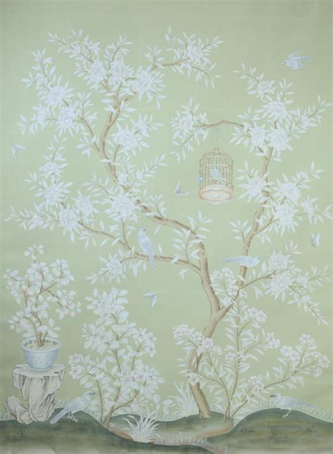 Gracie Gracie Wallpaper Hand Painted Wallpaper Chinoiserie Wallpaper