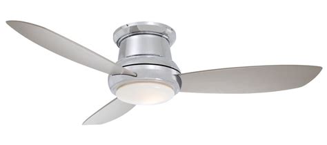 This is because this type of fans get attached very close to the ceiling, thus not taking up a whole lot of space. Minka-Aire F519-PN 52-inch Concept II Flush Mount Ceiling ...