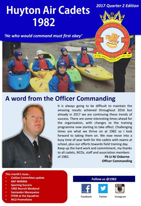1982 Air Cadets May 2017 Newsletter By 1982 Huyton Air Cadets Issuu