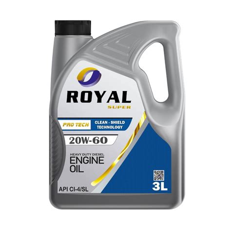 Royal Super Lubricants Engine Oil 20w 60 Api Ci 4sl For Diesel Vehicle