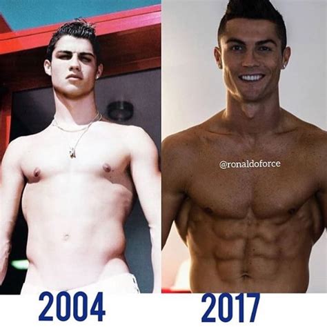 Cristiano Ronaldo 2004 Vs 2017 Photos See Transformation Sports