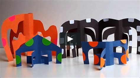Calder Inspired Paper Sculptures Paper Sculpture Kids Art Projects