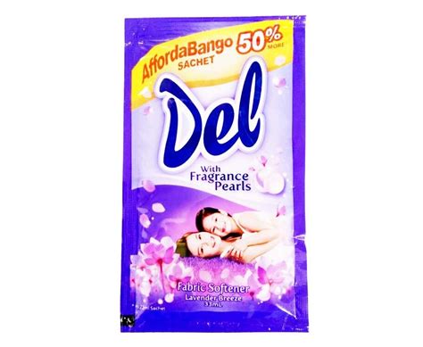 Del With Fragrance Pearls Fabric Softener Lavender Breeze 33ml