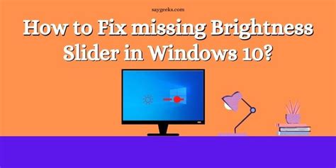 2 Easy Methods How To Fix Windows 10 Brightness Slider Missing Issue