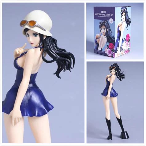 Pvc Anime One Piece Glitter Glamours Nico Robin Dressrosa Style Action Figure New Removable