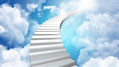 Winding Stairway To Heaven Stock Animation 10773774