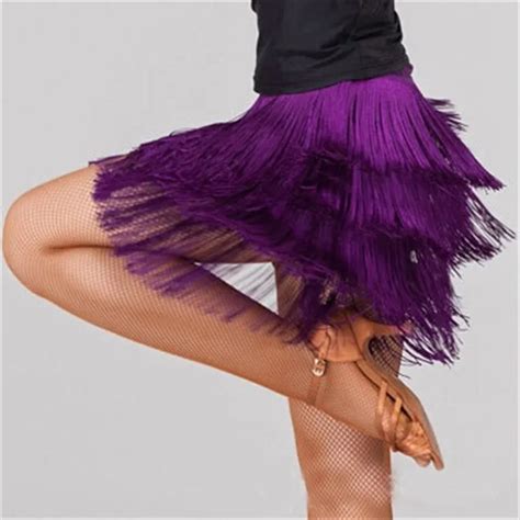 Buy 2017 New Tassel Dance Skirt Latin Ballroom Samba Costume For Women Girls